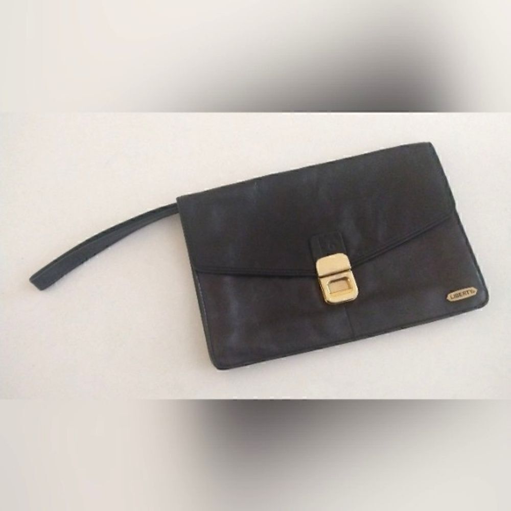 Liberty Leather Bag Clutch Purse Vintage